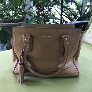 COACH Candace Tan Leather Bag
